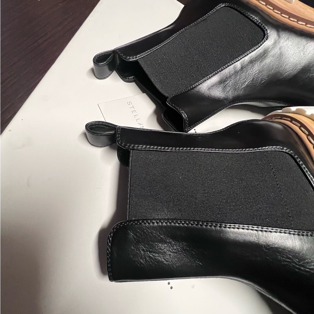❌SOLD❌ Stella McCartney Emilie Platform Chelsea Boots Black Size 41EU/11US - Picture 8 of 14